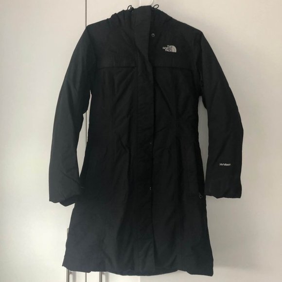 Ladies XS Black North Face Winter Coat - Picture 1 of 9